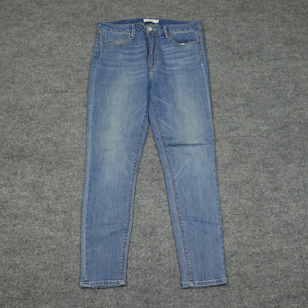 Unpublished Jeans Womens 31 Blue High Rise Skinny Medium Wash Stretch Casual
